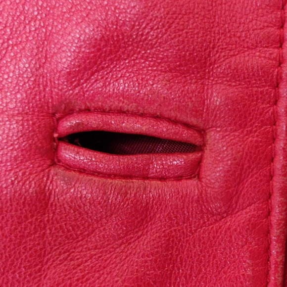 Red Genuine High Quality Lamb Leather Jacket ✳️✳️✳️ - Picture 10 of 14